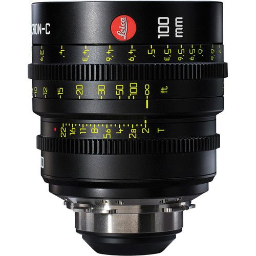 Leitz Cine 100mm T2.0 Summicron-C Lens - PL Mount, Feet Markings