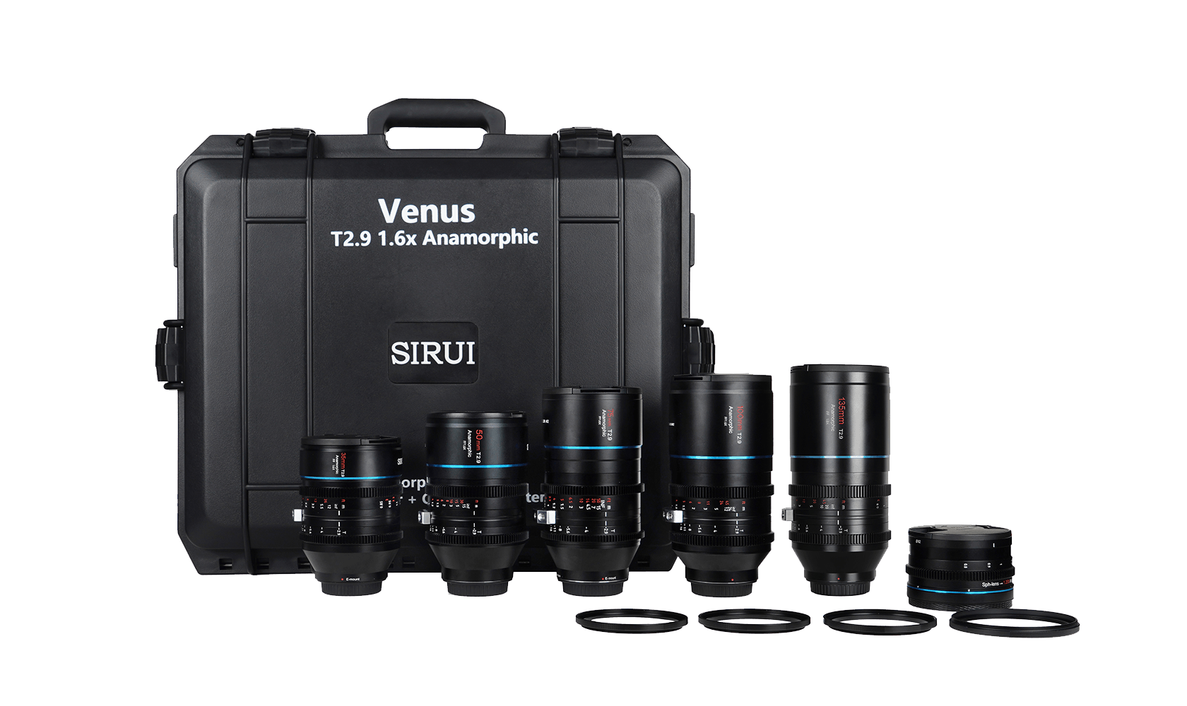 Sirui Venus 1.6x Anamorphic 5-Lens Cinema Set
