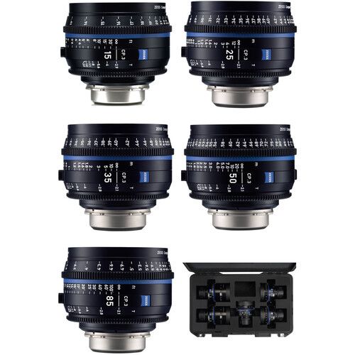 ZEISS CP.3 Compact Prime 5-Lens Cinema Set