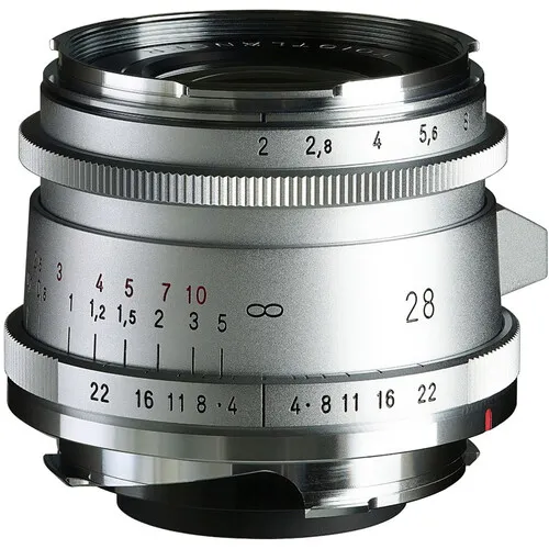 Voigtlander 28mm f/2.0 Ultron Type II Aspherical VM Lens - Chrome Edition