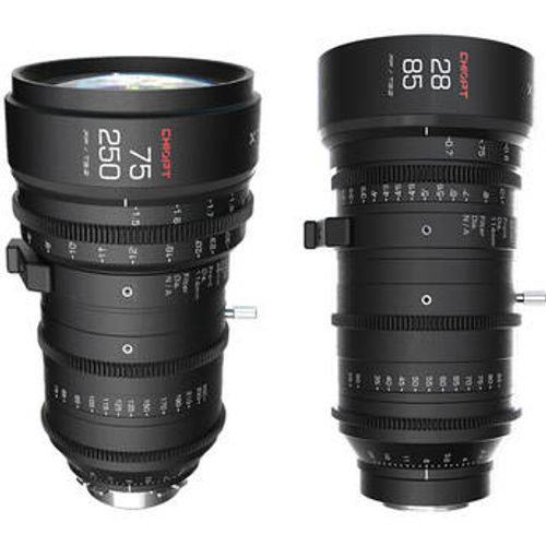 CHIOPT Extreme Zoom Lens Bundle 28-85mm and 75-250mm T3.2 (PL Mount)