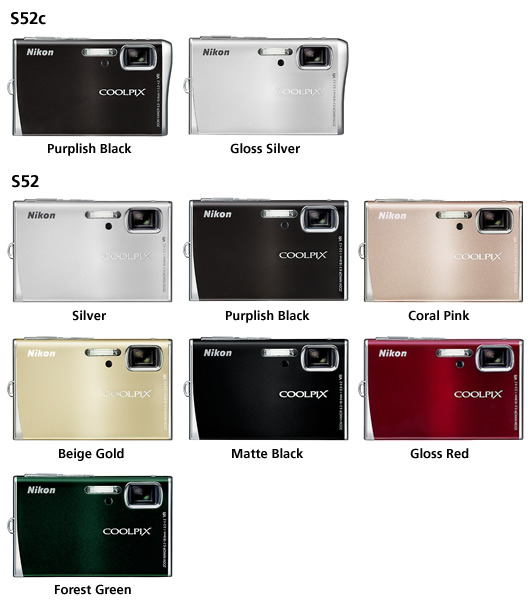 Nikon Coolpix S52c 9.3MP Digital Camera