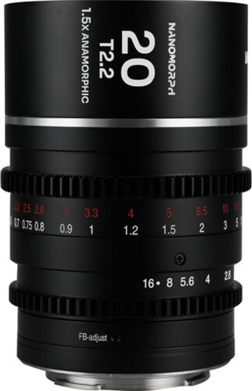 Venus Optics Nanomorph 20mm T2.2 1.5x Anamorphic Lens